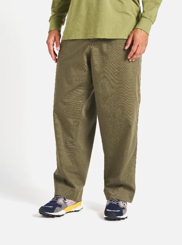 Men's Suits with Solid ColorsUniversal Works Duke Pant in Light Olive Twill