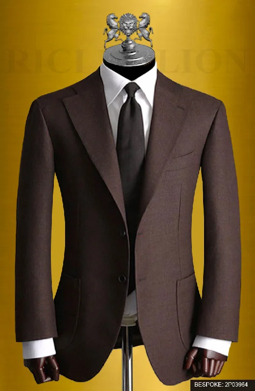 Men's Suits with Mother-of-Pearl ButtonsCopper Two Piece Suit