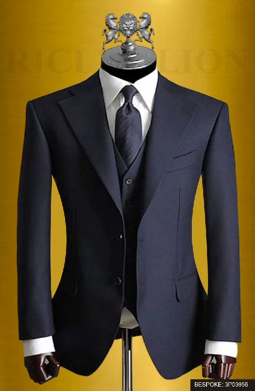 Men's Suits with Reinforced StitchingTungestin Three Piece Suit