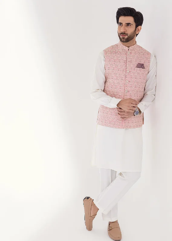 Men's Suits with Synthetic FabricsW-1997 - Light Pink - Mens Maysori Waist Coat 2024