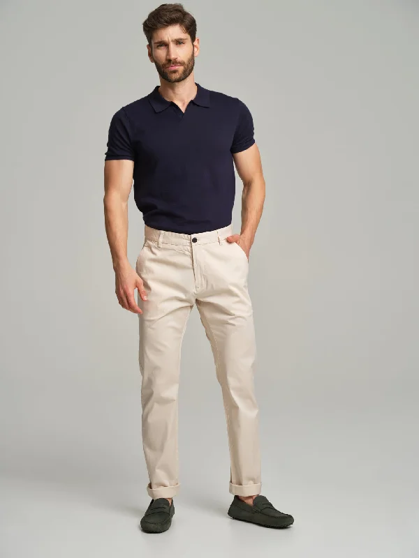 Men's Suits with Heavy-Duty ButtonsRespekt' Organic Cotton garment dye chino trousers