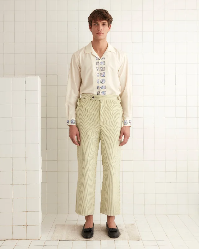 Men's Suits with SuspendersMint Corduroy Trousers