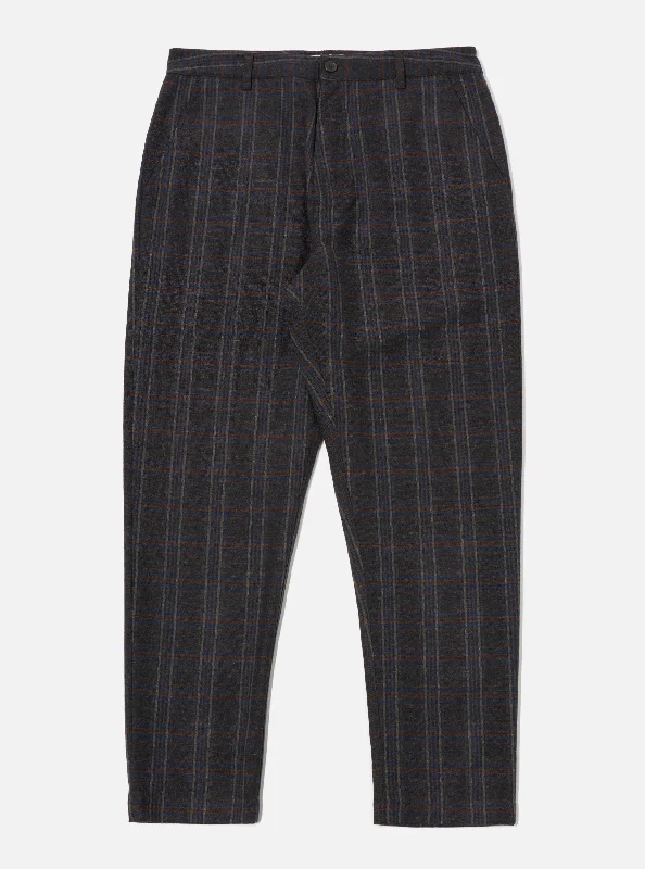 Men's Suits for Sports EventsUniversal Works Military Chino in Brown Twist Wool Check