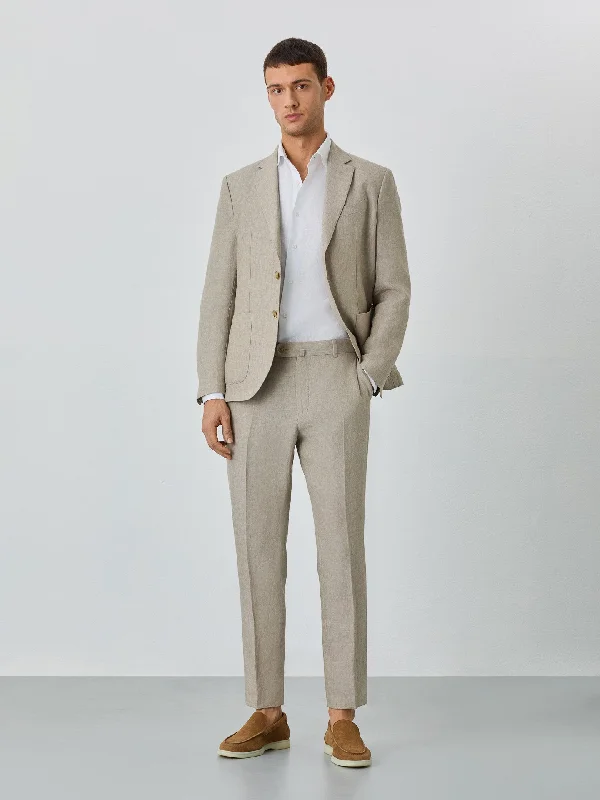 Men's Suits with Phone PocketsSuit Trousers With Coin Pocket In Linen