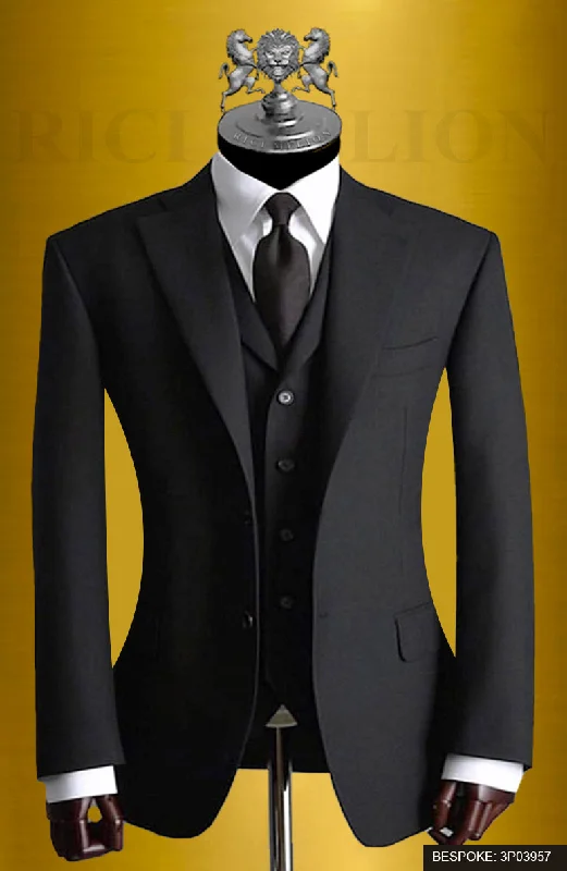 Men's Suits with Security PocketsPlatinum Three Piece Suit