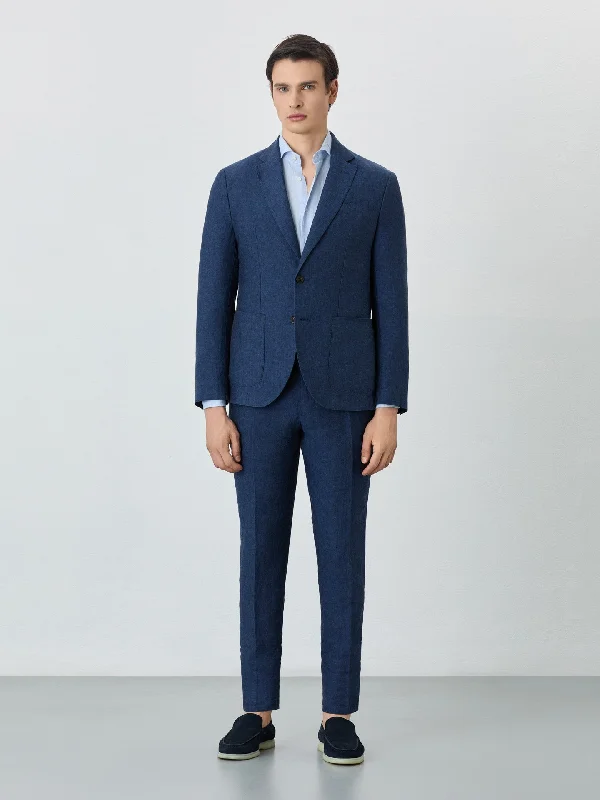 Men's Suits with Hidden PocketsSuit Trousers With Coin Pocket In Linen