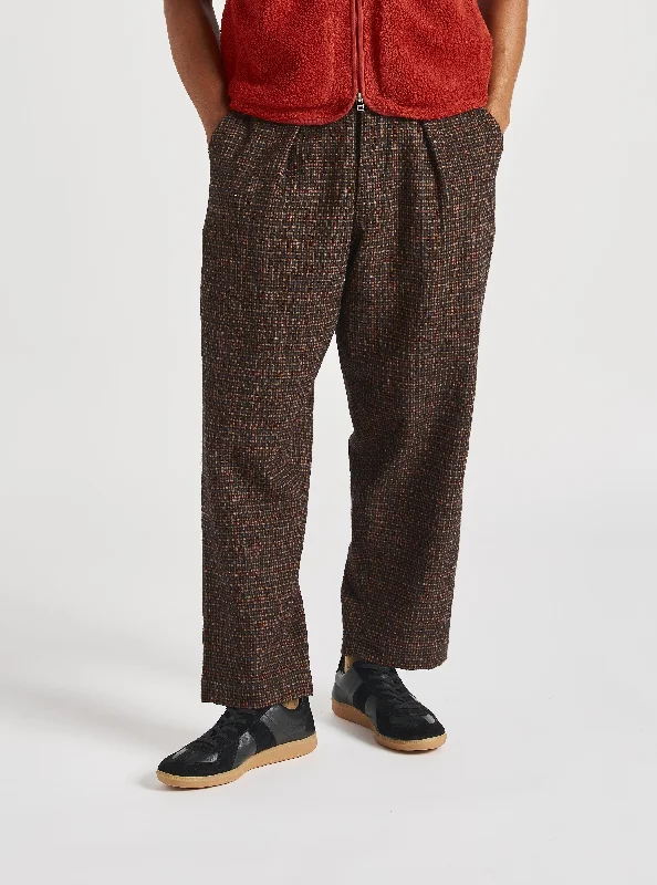 Men's Suits with Security PocketsUniversal Works Oxford Pant in Black/Olive Albuquerque Check