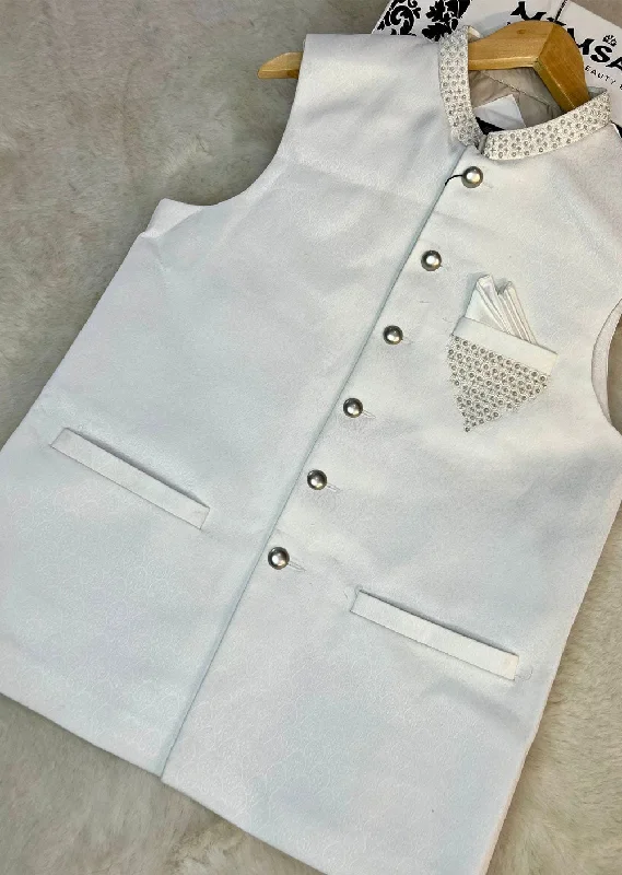 Lightweight Men's Summer SuitsHM-41 Mens Premium White Waistcoat