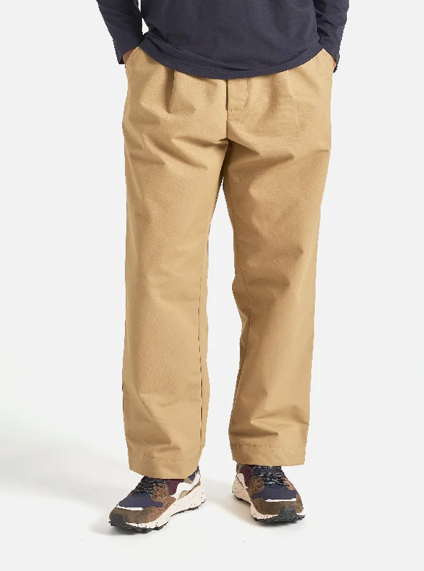 Men's Suits with Single VentsUniversal Works Duke Pant in Sand Brushed Polytech