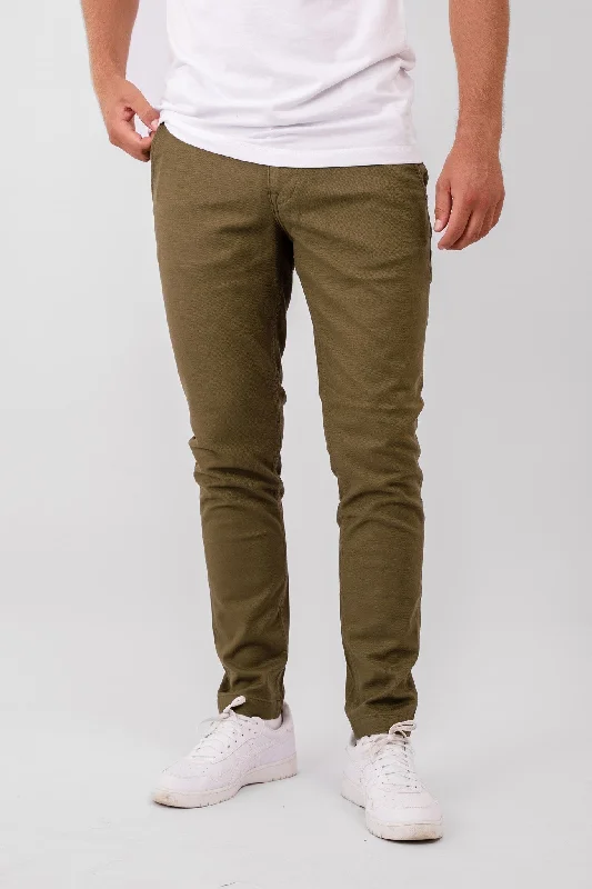 Affordable Men's SuitsPerformance Structure Trousers - Olive