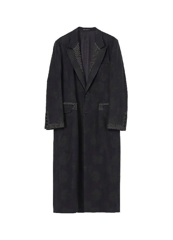 Men's Suits with Wide LegsDUNGAREE JQ BLACK LONG JACKET