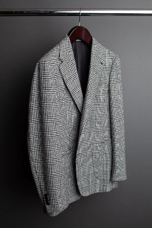 Men's Suits with Satin LiningsWool & Cashmere Prince of Wales Jacket