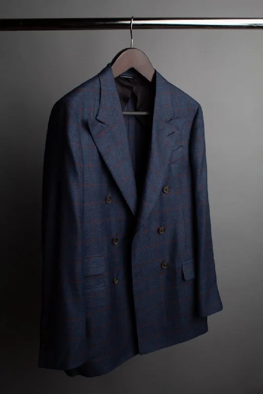 Elegant Men's Linen SuitsBamboo Windowpane Jacket