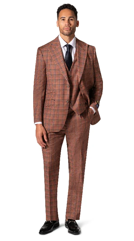 Fashionable Men's Smart Casual SuitsBerragamo Essex Elegant - Faille Wool Suit 10005.4097 Big & Tall