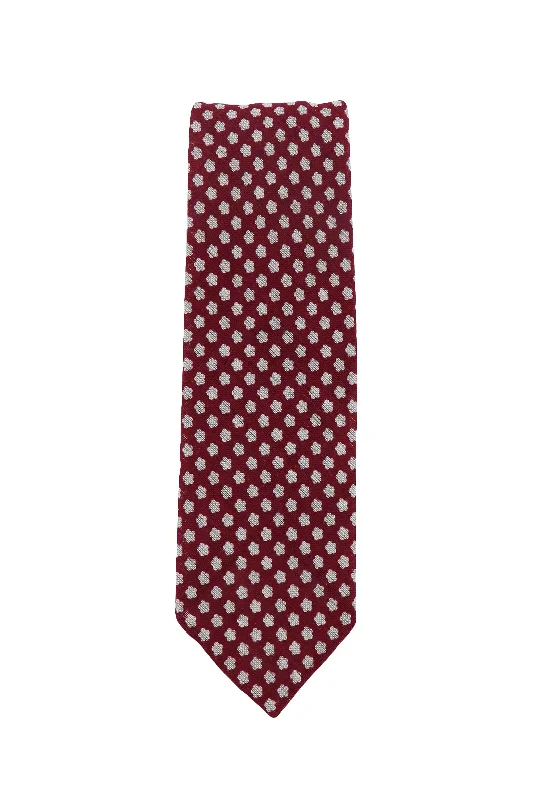 Men's Suits for Cultural FestivalsFinamore Napoli  Burgundy Red Tie