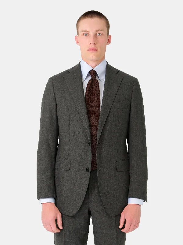 Men's Suits with Fusion ConstructionsGrey High Twist Traveller Suit