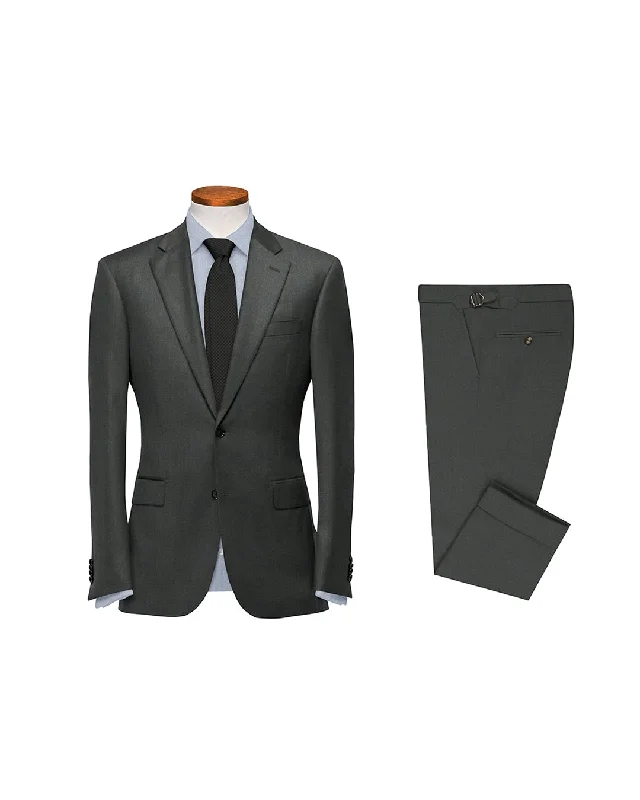 Men's Suits with Matching Ties and Pocket SquaresDrago Grey Wool Super 160s Suit