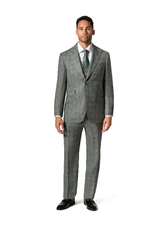 Stylish Men's Velvet SuitsBerragamo Essex Elegant - Faille Wool 10005.4098 Suit Big & Tall