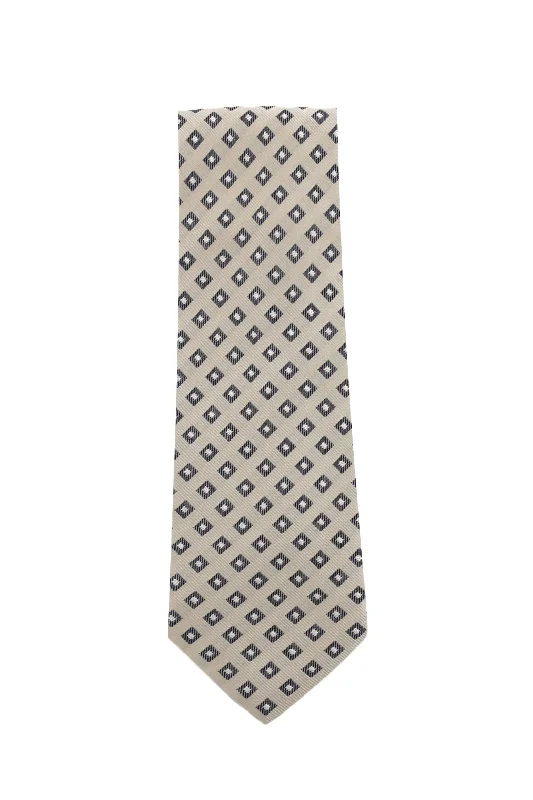 Men's Suits for Tall MenCesare Attolini Cream Tie