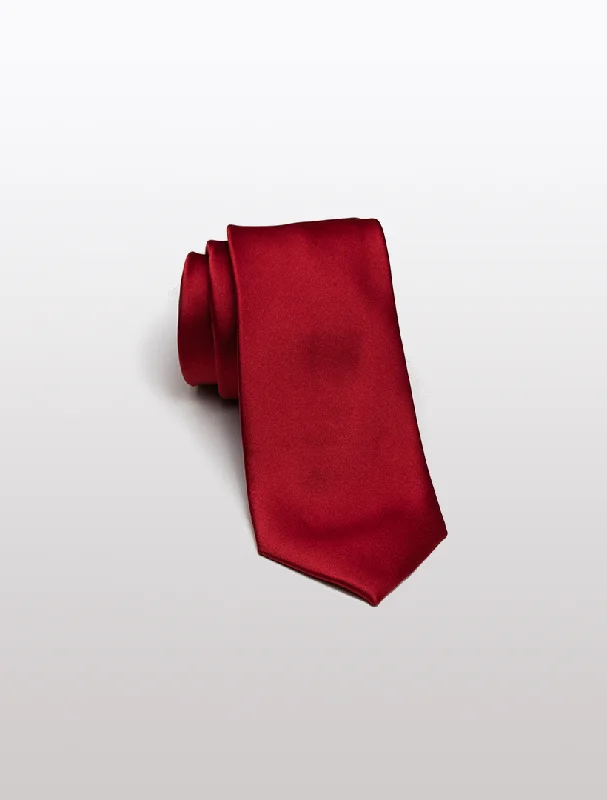 Men's Suits with Belt LoopsRed Men's Microfiber Tie