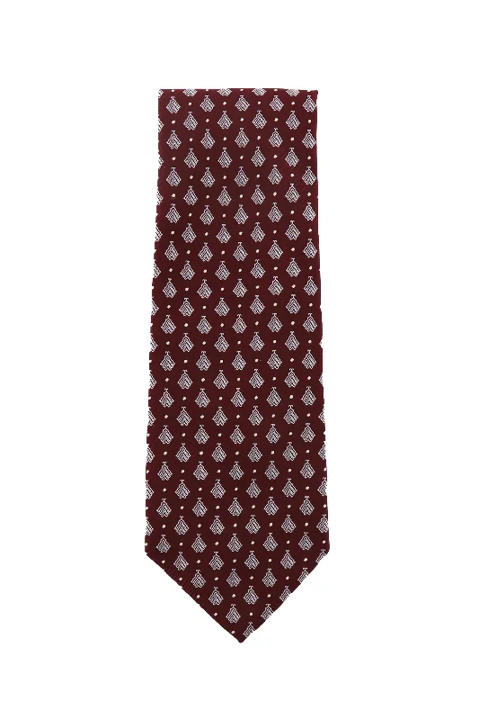 Men's Suits for Big and Tall MenCesare Attolini Burgundy Red Tie