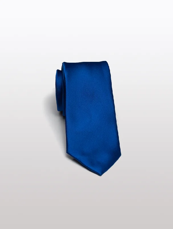 Men's Suits with Side-Adjustable Trouser WaistsBlue Men's Microfiber Tie