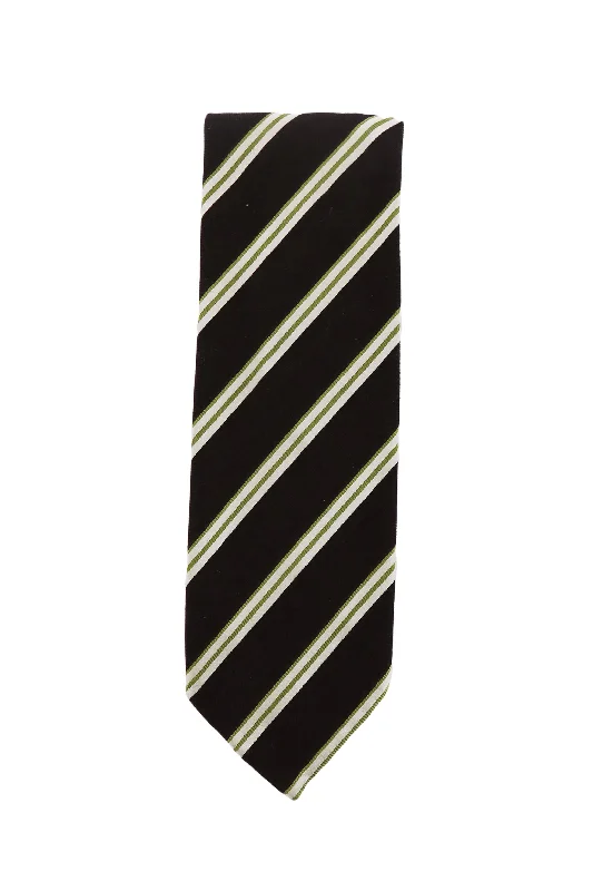 Weather-Ready Men's Water-Resistant SuitsFinamore Napoli Brown Tie