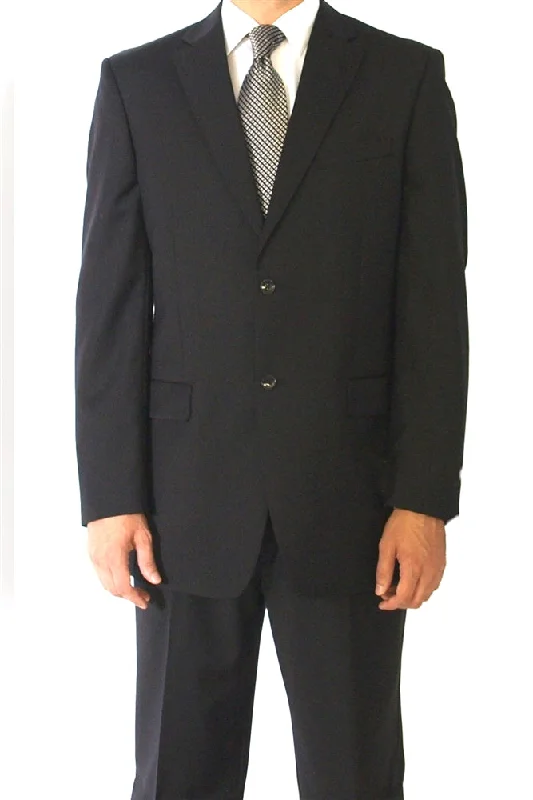 Men's Suits for Creative FieldsBig & Tall Eisenberg Solid Black Suit