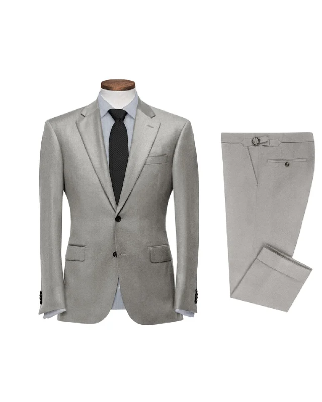 Men's Suits for Business MeetingsVBC Taupe Flannel Suit