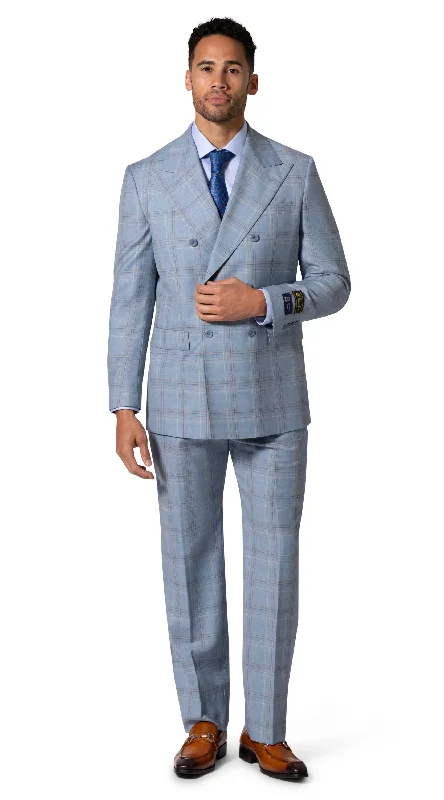 Designer Men's Bespoke SuitsBerragamo Elegant - Faille Wool Suit 10005.4056 D/B