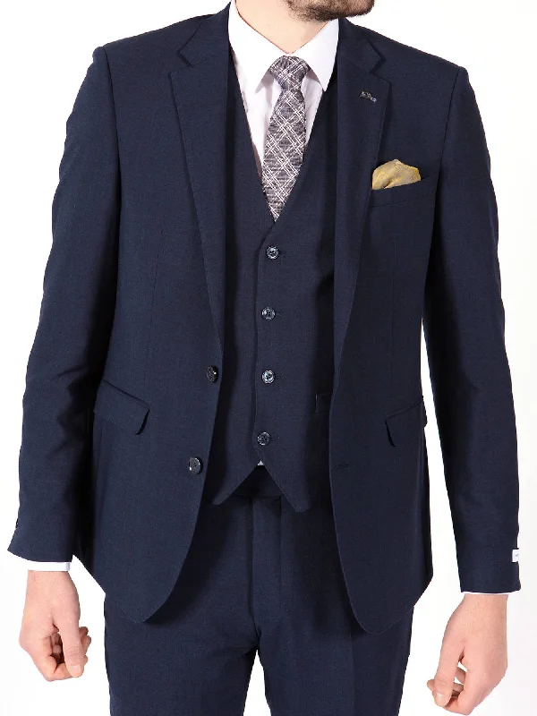 Men's Suits with Ticket PocketsNavy Suit