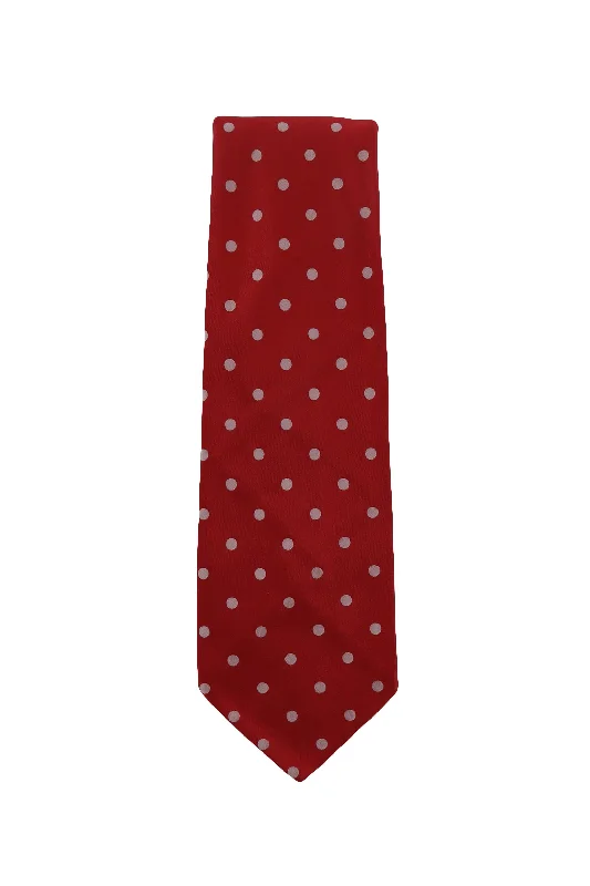 Men's Suits with Pass-Through PocketsFinamore Napoli Red Tie