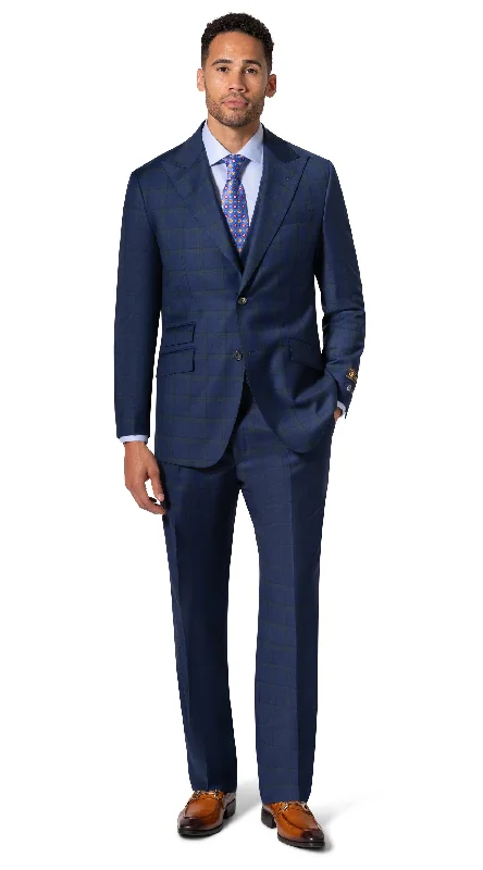 Men's Suits for Cultural FestivalsBerragamo Essex Elegant - Faille Wool Suit 10005.4055