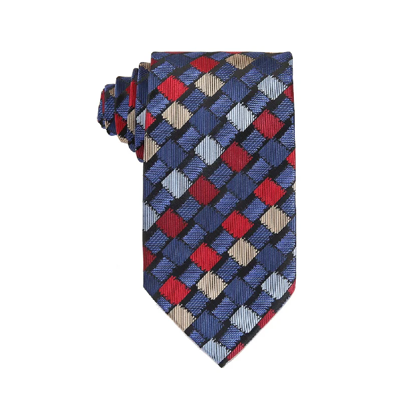 Men's Suits with Flat-Front TrousersPino Baldini Men's Checkered Print Ties (3 FOR $30)