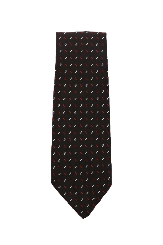 Comfortable Men's Stretch SuitsFinamore Napoli Dark Brown Tie