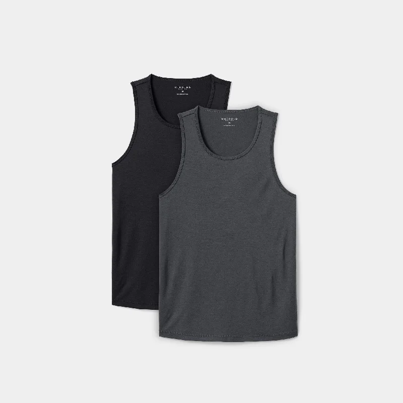 Men's Shirts with Snap ButtonsMen's 2 Pack // Merino Tank Top