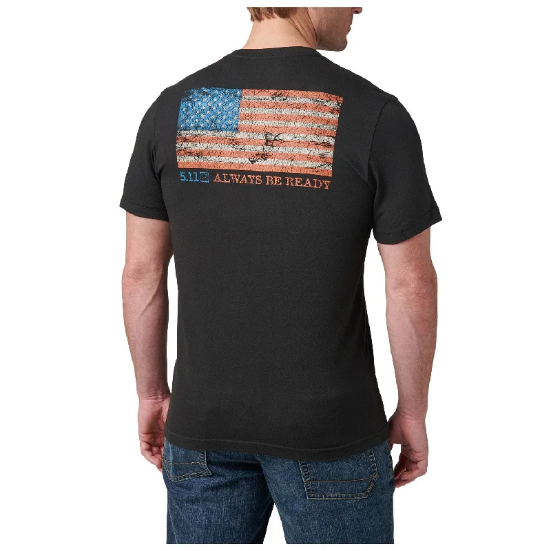 Casual Men's T-Shirts5.11 Tactical Men's American Flag Short Sleeve T-Shirt