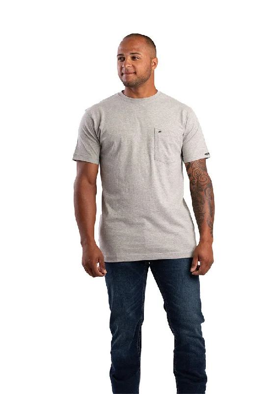 Men's Shirts with Cowl NecksHeavyweight Short Sleeve Pocket T-Shirt