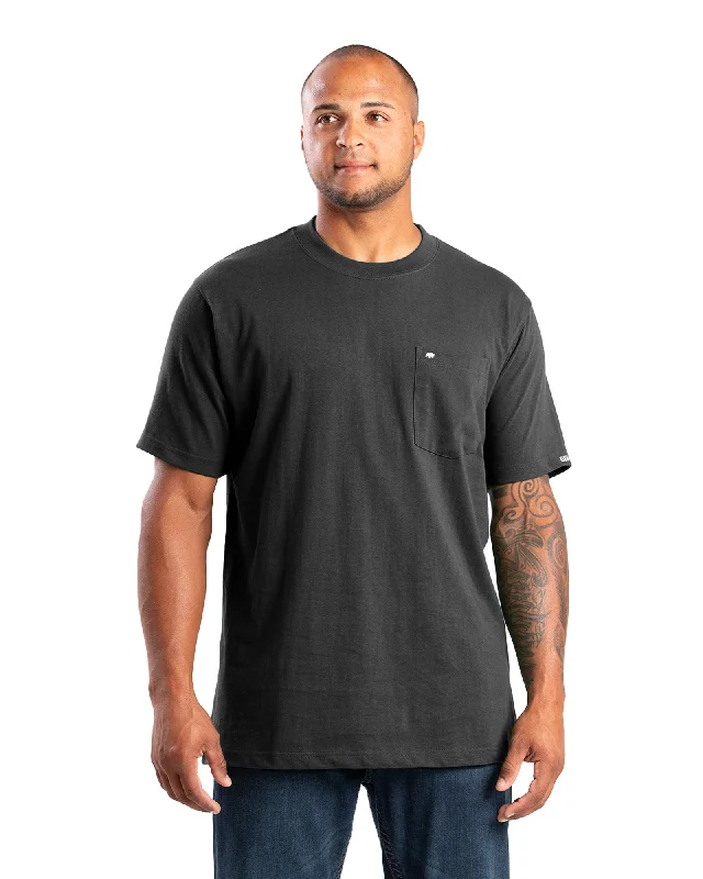 Men's Shirts with Patchwork SleevesHighland Heavyweight Pocket T-Shirt