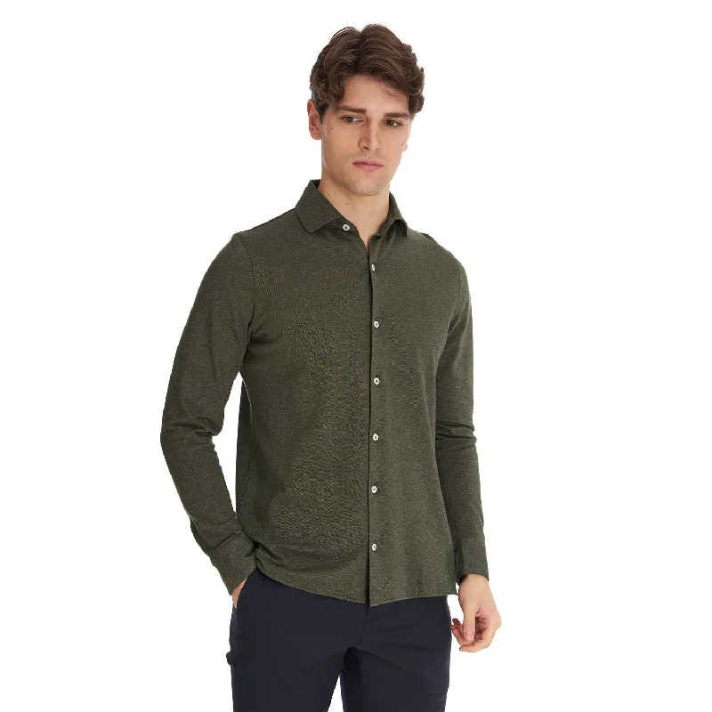 Men's Shirts for BoatingDARK GREEN POLO SHIRT