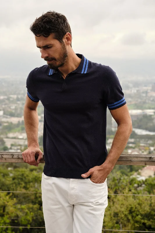 Men's Shirts with Zippered PocketsHOGAN LINEN BLEND POLO