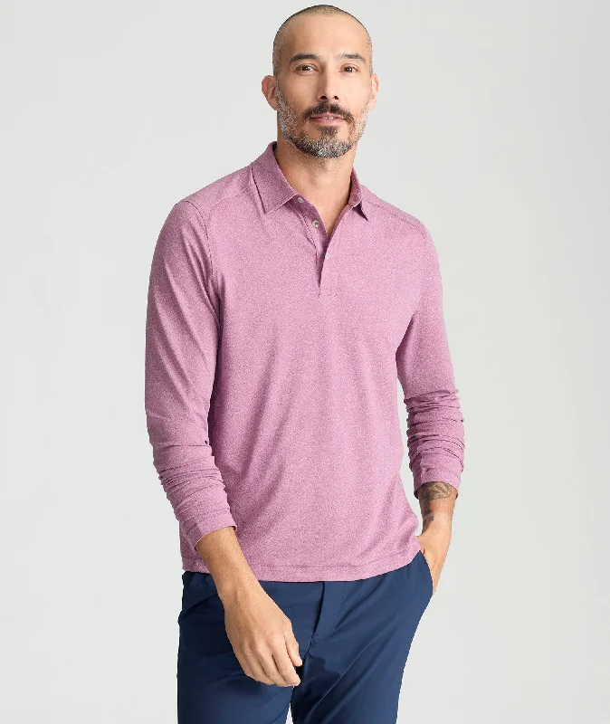 Lightweight Men's Linen ShirtsPerformance Long-Sleeve Polo