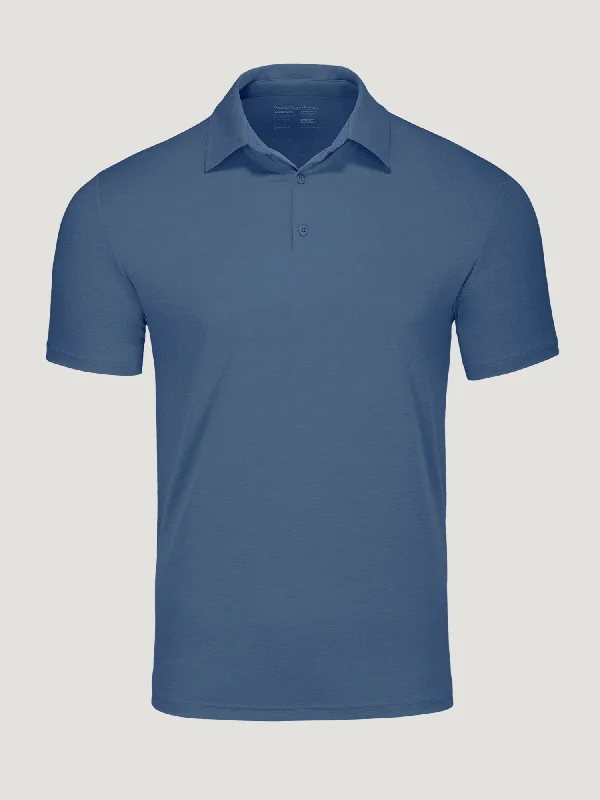 Men's Shirts for Beach OutingsMonsoon Blue Performance Polo