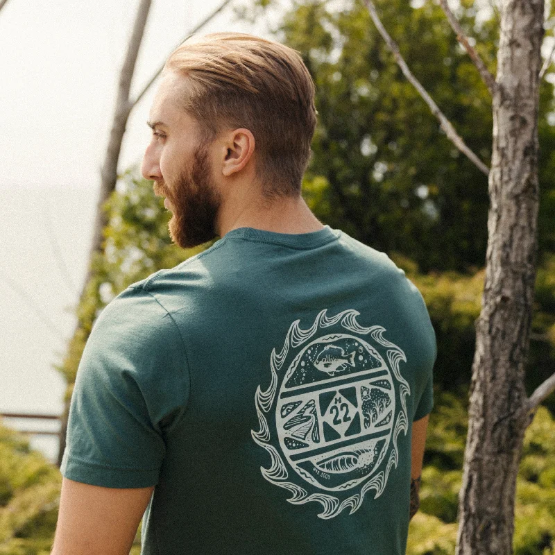 Men's Long-Sleeved ShirtsNATURE WHEEL T-SHIRT