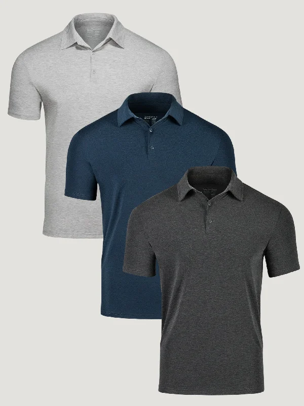 Men's Shirts with Single-Breasted DesignsPerformance Polo Active Essentials 3-Pack