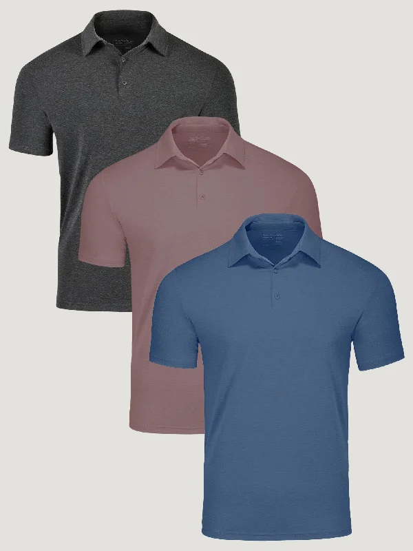 Men's Shirts with Wingtip CollarsPerformance Polo Summer Essentials 3-Pack