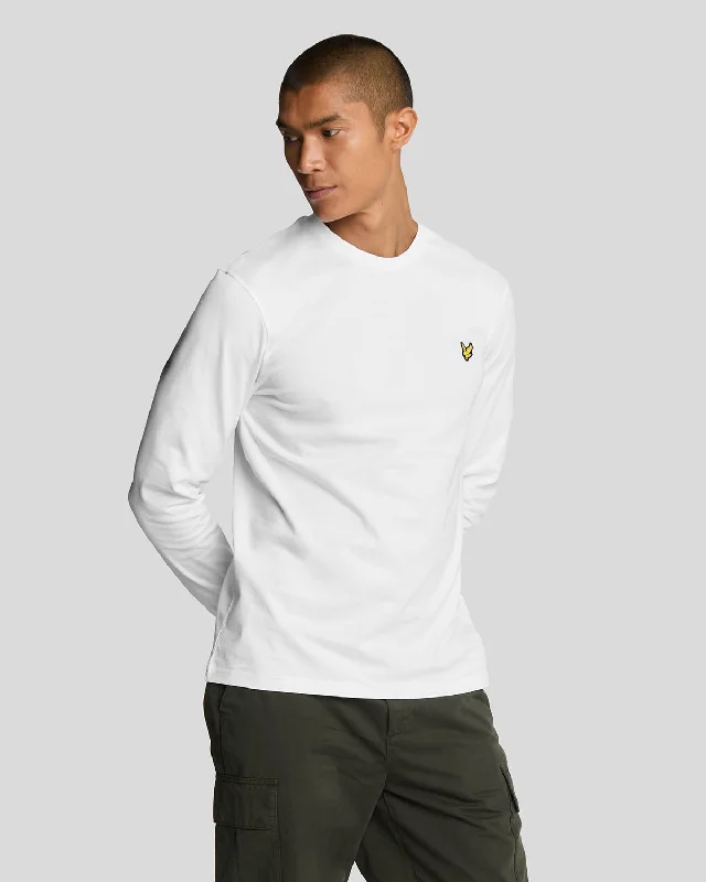 Men's Shirts with Pocket SquaresPlain Long Sleeve T-Shirt