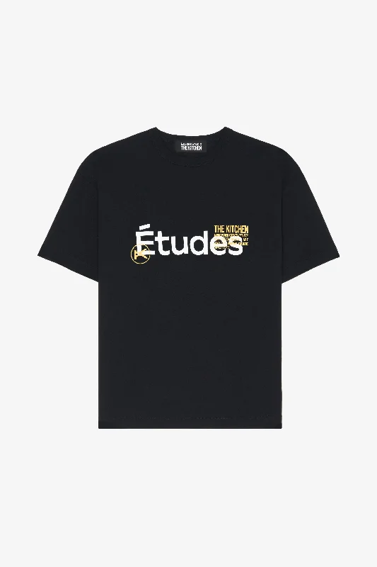 Men's Shirts with Appliquéd SleevesRELAX TEE SHIRT ÉTUDES THE KITCHEN BLACK