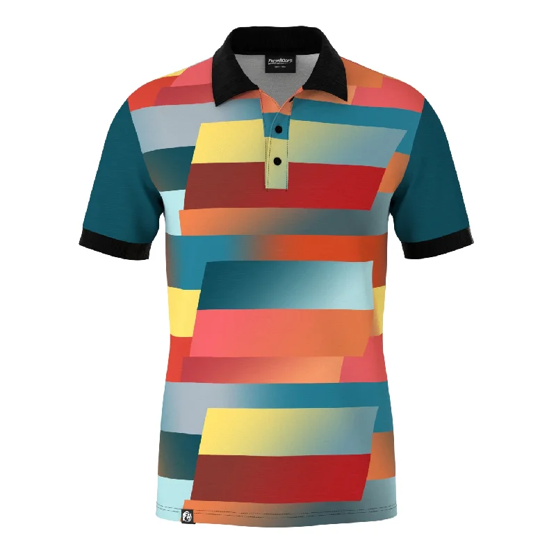 Men's Shirts with Striped PatternsRise Brick Polo Shirt