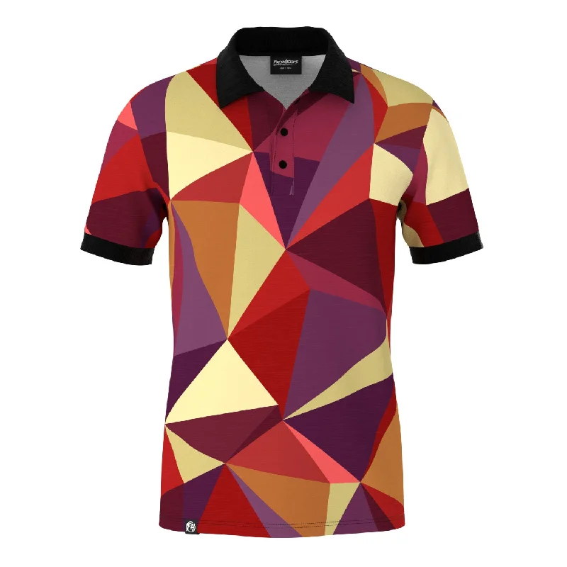 Men's Shirts with Appliquéd SleevesSunrise Cubes Polo Shirt